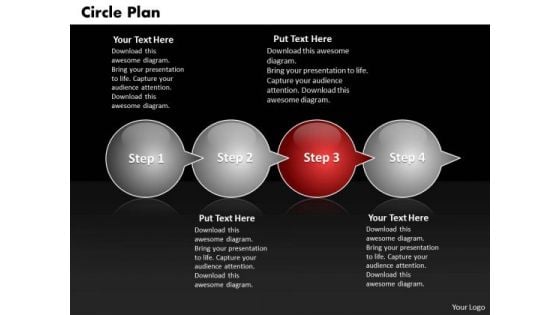 Ppt Circle PowerPoint Presentation Plan Through Bubbles 4 Steps Templates