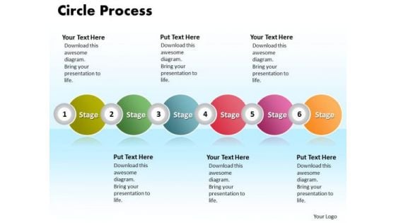 Ppt Circle Procurement Process PowerPoint Presentation 6 Phase Diagram Templates