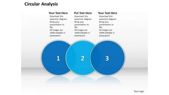 Ppt Circular Analysis Of 3 Phase Diagram Describing Process PowerPoint Templates