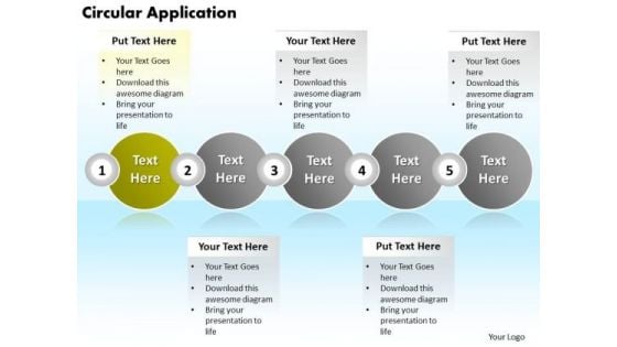 Ppt Circular Application Of 5 Create PowerPoint Macro Involved Procedure Templates