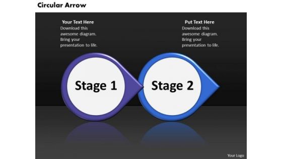 Ppt Circular Arrow Analysis Of 2 PowerPoint Slide Numbers Involved Procedure Templates