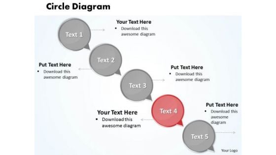 Ppt Circular Arrow Network Diagram PowerPoint Template Of 5 Steps Templates