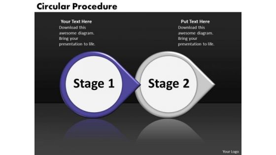 Ppt Circular Arrow Perception Of 2 Steps Involved Procedure PowerPoint Templates