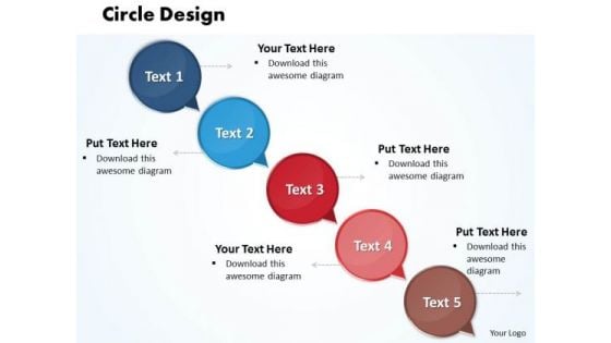 Ppt Circular Arrow PowerPoint Design Download Of 5 Slide Numbers Templates