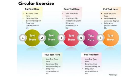 Ppt Circular Exercise Of 5 Steps Involved Procedure PowerPoint Templates