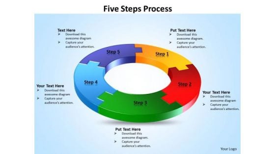 Ppt Circular Flow Five Scientific Method Steps PowerPoint Presentation Process Templates