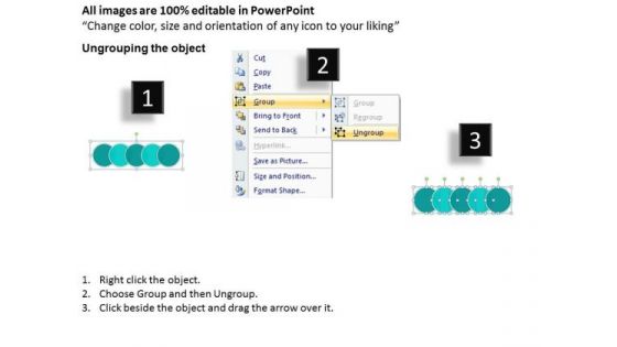 Ppt Circular Motion PowerPoint Sequence Showing 5 Steps Involved Development Templates