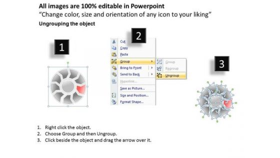 Ppt Circular Motion PowerPoint Writing Process Presentation Chart Templates