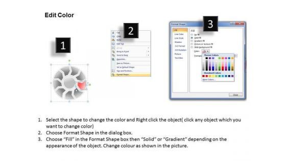 Ppt Circular Motion PowerPoint Writing Process Presentation Chart Templates