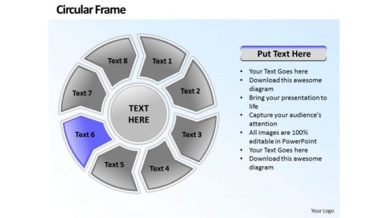 Ppt Circular Plan 8 Stages Leadership Presentation PowerPoint 2003 Templates