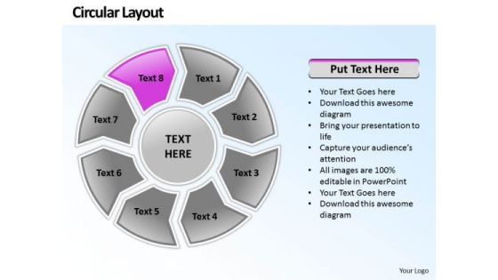 Ppt Circular PowerPoint Menu Template Layout 8 Stage Templates