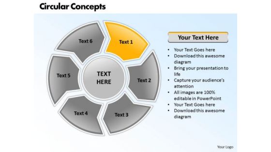 Ppt Circular Process 6 Scientific Method Steps PowerPoint Presentation Templates