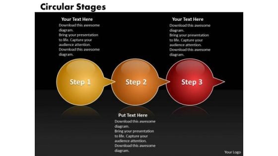 Ppt Circular State Diagram Bubbles Horizontal 3 Create PowerPoint Macro Templates