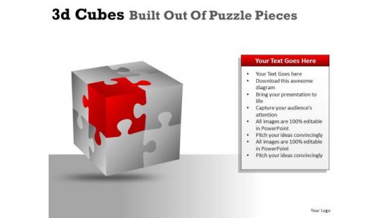 Ppt Clipart Graphics 3d Cubes Editable PowerPoint Slides
