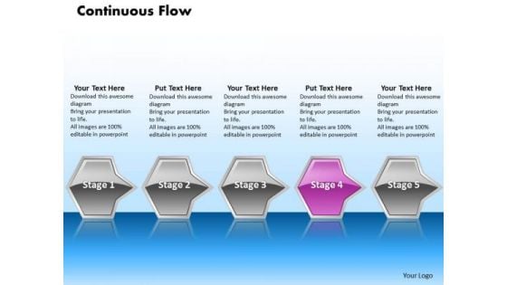 Ppt Collinear Flow Of Process Arrows 5 State Diagram Pink PowerPoint Video Templates