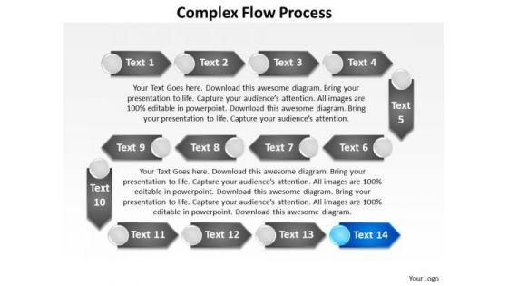 Ppt Complex Flow Process Charts PowerPoint Slides Templates