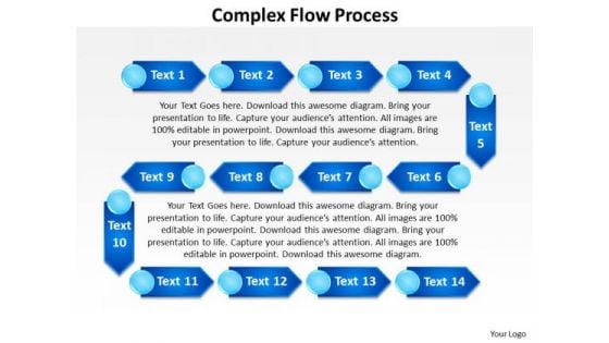 Ppt Complex Flow Process Network Diagram PowerPoint Template Templates