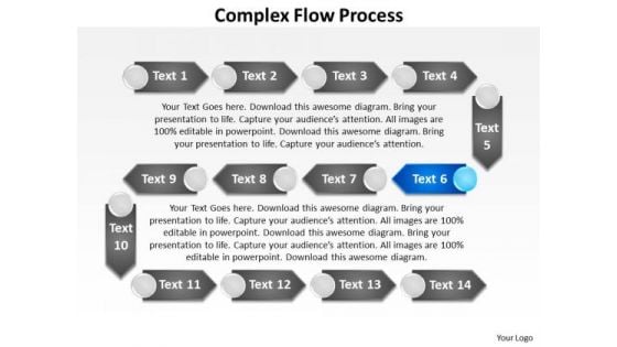 Ppt Complex Flow Process Social Network PowerPoint Presentation Templates