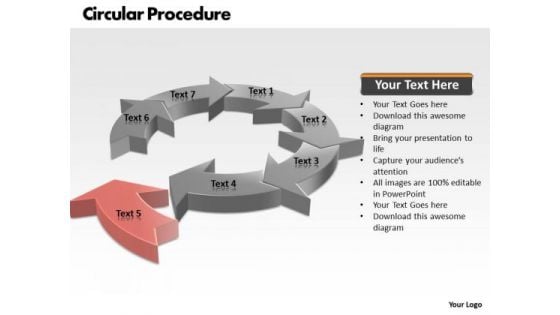 Ppt Concepts Of Circular Process PowerPoint Presentation 7 Stages Templates