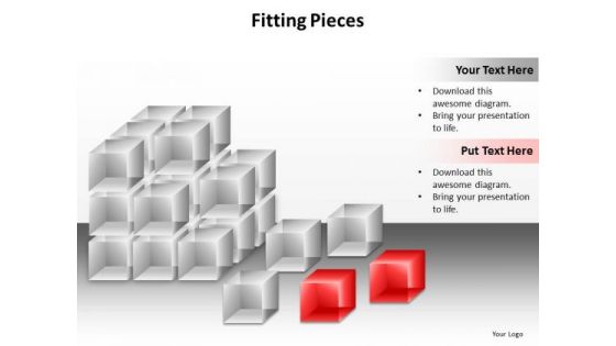 Ppt Connecting Dots Fitting Puzzle Pieces PowerPoint Template Together Templates