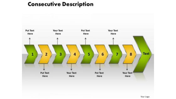 Ppt Consecutive Description Of 8 3d Arrows PowerPoint Templates
