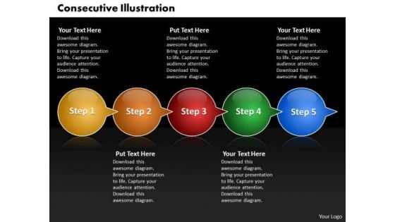 Ppt Consecutive Example Of 5 PowerPoint Slide Numbers Through Arrows Templates