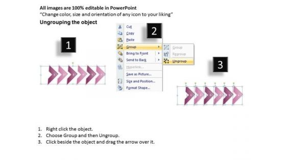 Ppt Consecutive Execution Of 6 Concepts Through Curved Arrows PowerPoint 2010 Templates