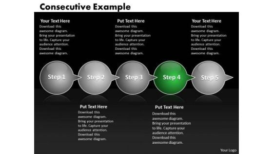 Ppt Consecutive Illustration Of 5 PowerPoint Slide Numbers Through Arrows Templates