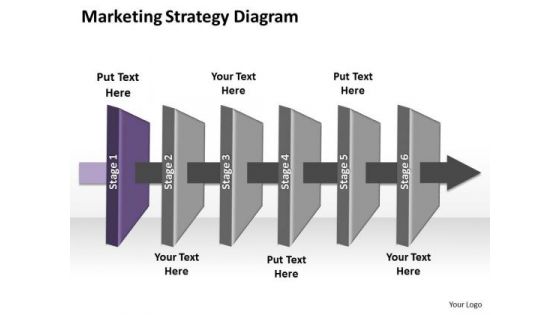 Ppt Consecutive Process Marketing Startegy Network Diagram PowerPoint Template Templates