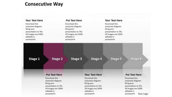 Ppt Consistent Way To Block Production Losses Six Steps PowerPoint Templates