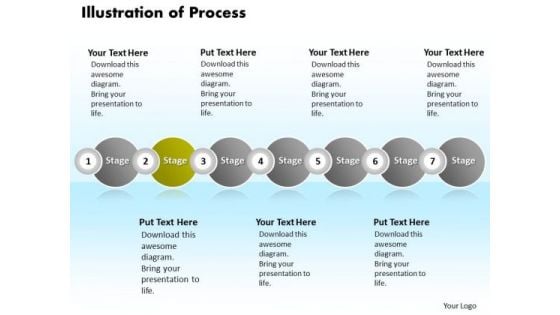 Ppt Continual Illustration Of Process Using 7 Stages PowerPoint Templates