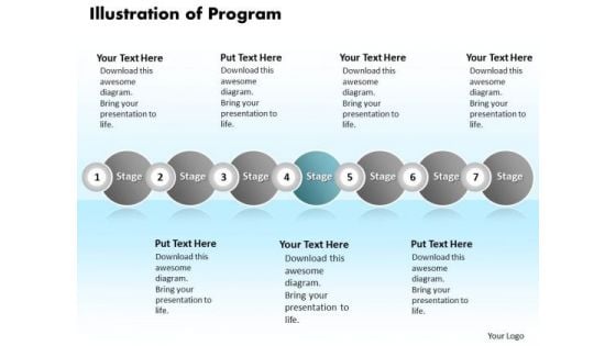 Ppt Continual Illustration Of Program Using 7 Power Point Stage PowerPoint Templates