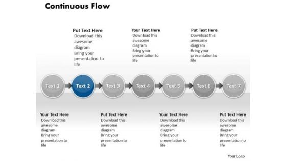 Ppt Continuous Busines Demo Create Flow Chart PowerPoint Of 7 Steps Templates