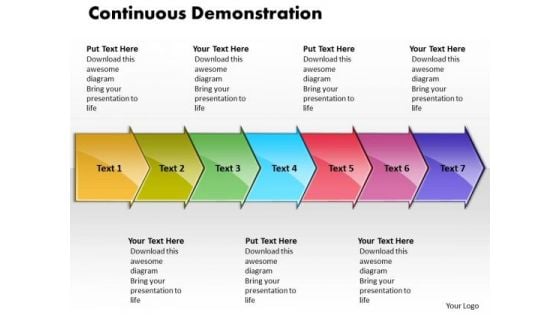 Ppt Continuous Demonstration By 7 Curved Arrows PowerPoint 2010 Templates Ppt Continuous Demonstration By 7 Curved Arrows PowerPoint 2010 Templates