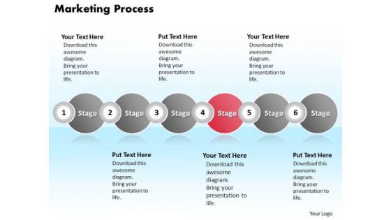 Ppt Continuous Example Of Marketing Process Using 6 Stages PowerPoint Templates