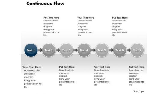 Ppt Continuous Flow PowerPoint Theme Of 7 Practice Macro Steps Templates