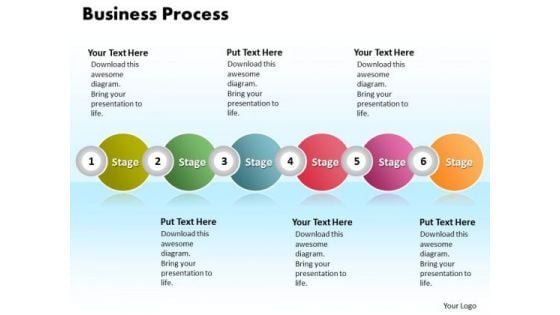 Ppt Continuous Illustration Of Business Process Using 6 Power Point Stage PowerPoint Templates