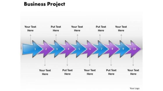 Ppt Continuous Imitation Of Business Project Using 10 Phase Diagram PowerPoint Templates