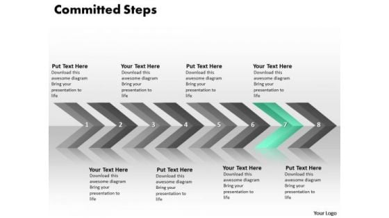 Ppt Continuous Implementation Of 8 Steps Committed Process PowerPoint Templates