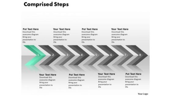 Ppt Continuous Implementation Of 8 Steps Comprised Process PowerPoint Templates