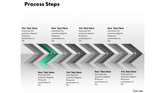 Ppt Continuous Implementation Of 8 Steps Containted Process PowerPoint Templates