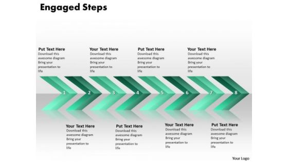 Ppt Continuous Implementation Of 8 Steps Engaged Process PowerPoint Templates