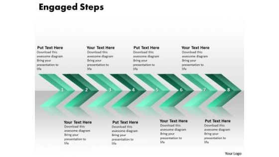 Ppt Continuous Implementation Of 8 Steps Engaged Process PowerPoint Templates