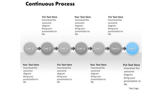 Ppt Continuous Process Of 7 Create PowerPoint Macro Templates