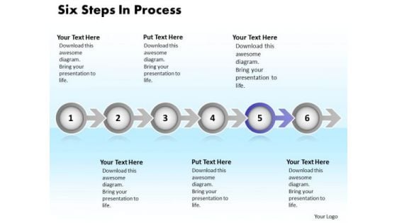 Ppt Continuous Way To Show 6 Steps Process PowerPoint Templates