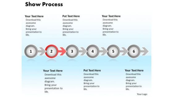 Ppt Continuous Way To Show Six Create PowerPoint Macro Business Process Templates
