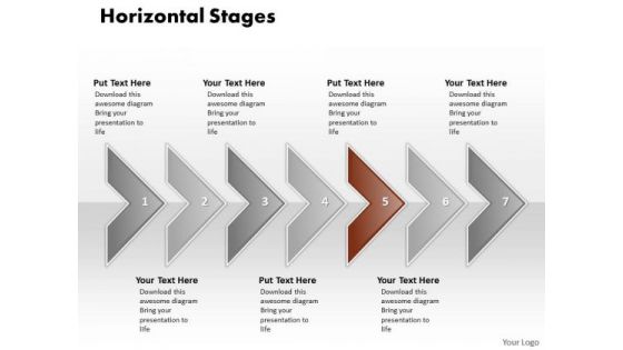 Ppt Correlated Arrows In Horizontal Create PowerPoint Macro 7 State Diagram Templates