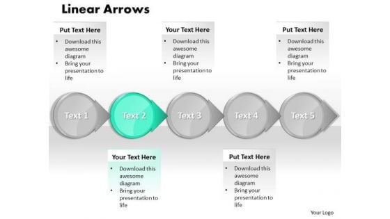 Ppt Cyan Circular Arrow Business PowerPoint Slide Text Download Process Chart Templates