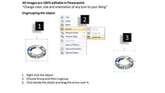 Ppt Dark Code Blue PowerPoint Presentations Animated Multicolor Cycle Diagram Templates