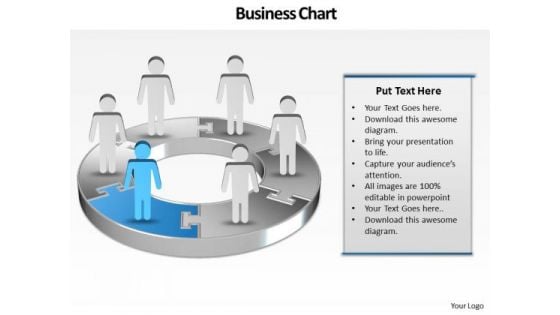 Ppt Demonstration Of 3d Pie Chart With Standing Busines Men PowerPoint Templates